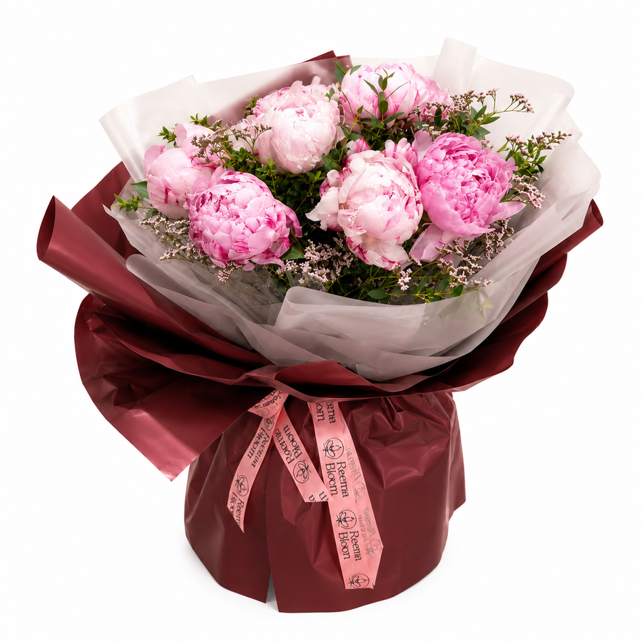 Luxury Pink Peony Bouquet | Fresh Premium Peonies